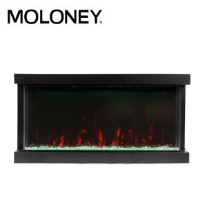 China 60inch 150cm Logs Crystals Pebbles 3-Sided Electric Fireplaces 6 Colors Flame wholesale