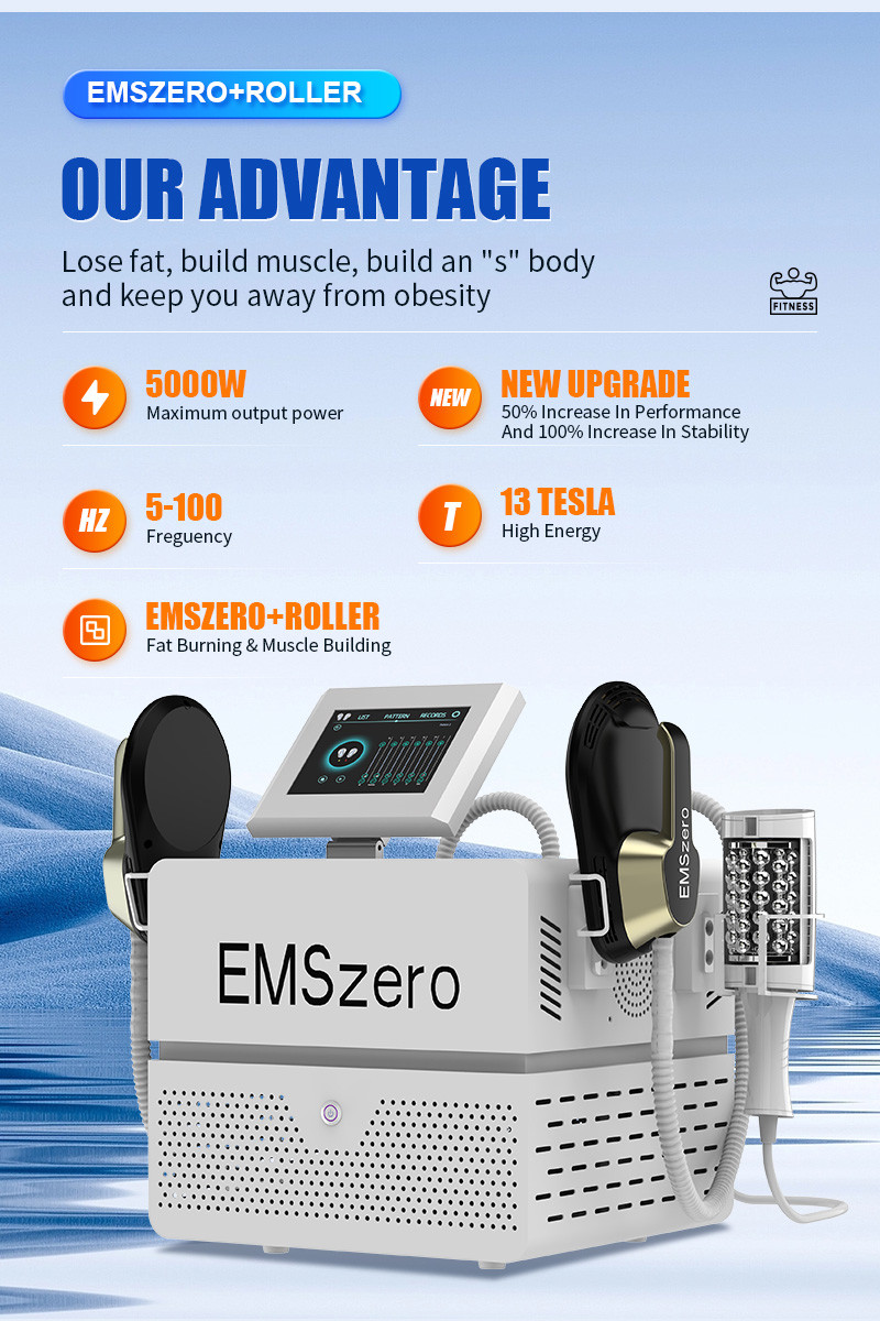Ultrasonic Muscle Sculptinging Machine Zero Roller RF Body Slimming 13 Tesla