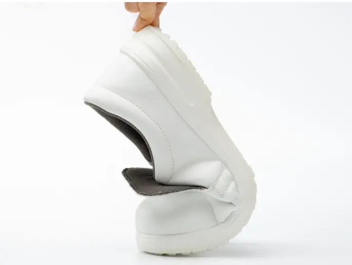 Medical Nursing Clinical Shoes White Leather Non Slip Shoes In Orthopedic Hospital
