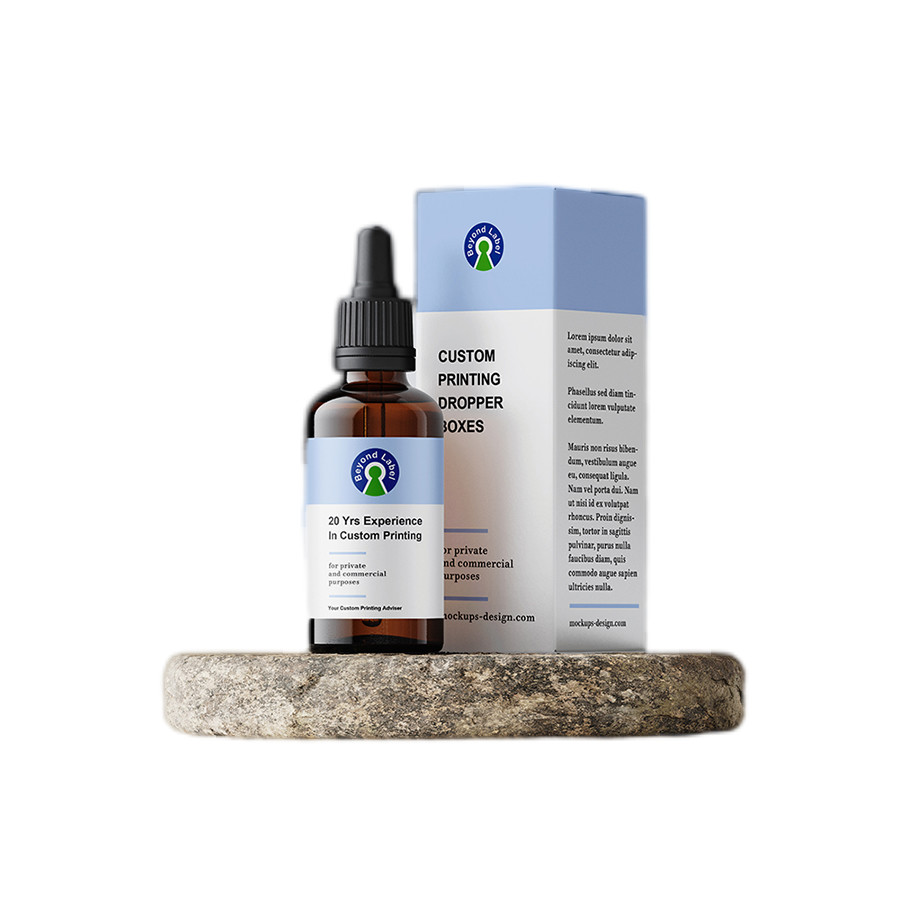 Skincare Serum Medicine Packaging Box 350g C1S Art Paper Material