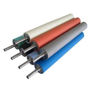 China NBR EPDM PU Silicone Rubber Roller For Printing Coating Textile wholesale