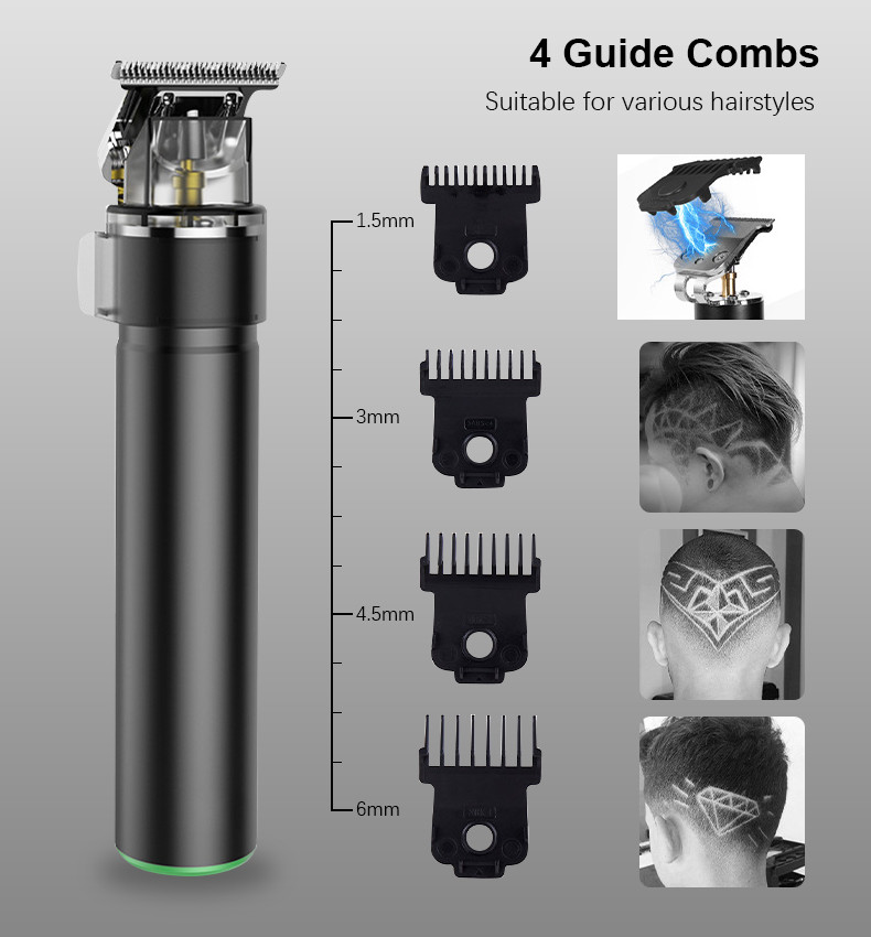 Men Professional 8W Electric Hair Trimmer 600MAH With LCD Display