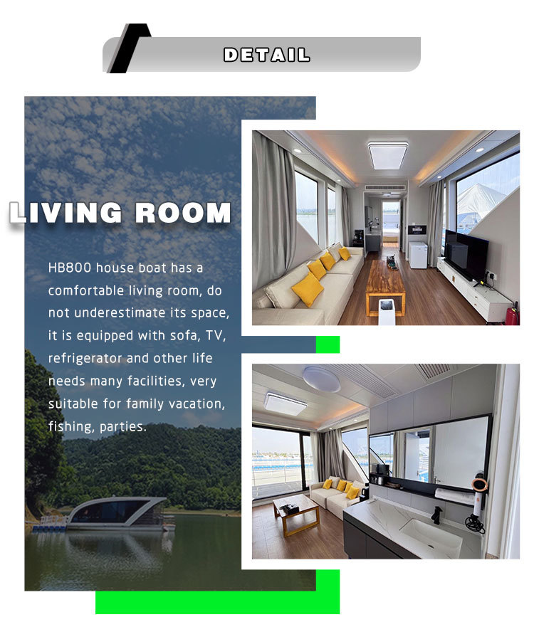 8m Length Pontoon Luxury House Boat Aluminum Fishing Style Pontoon Boats