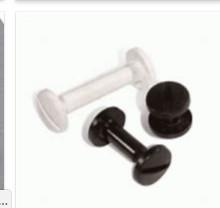 China Flat Head Black Nylon Binding Srews For Books M3 Male Female Fastener wholesale