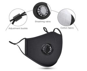 China Black Reusable N95 Respirator Mask Personal Protective Surgical Dust Mask wholesale