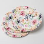 Embossing Biodegradable Paper Plates Thanksgiving Day Party Supplies Tableware