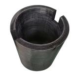 Rigid Carbon Fiber Graphite Felt Roller Low Thermal Conductivity