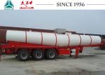 Sulphuric Chemical Tanker Trailer , 21000 Liters Stainless Steel Chemical