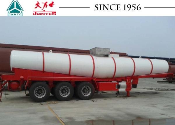 Sulphuric Chemical Tanker Trailer , 21000 Liters Stainless Steel Chemical