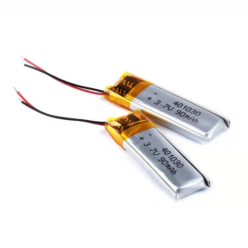 401030 Li Ion Polymer Battery Pack 3.7v 100mAh Small Lithium Ion Battery Pack