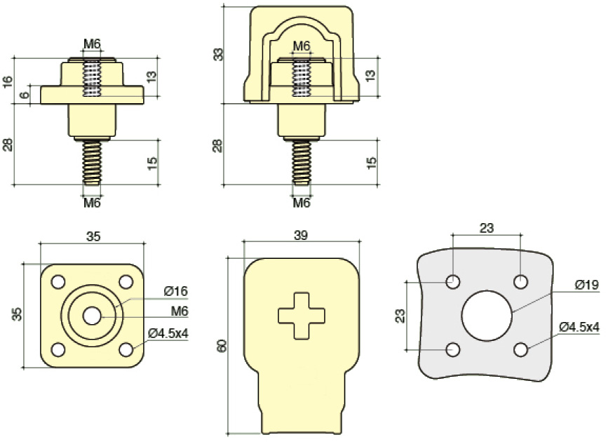 PowerSyntax High Current 150A Lithium Battery Terminal Connectors Part No MB150SOO