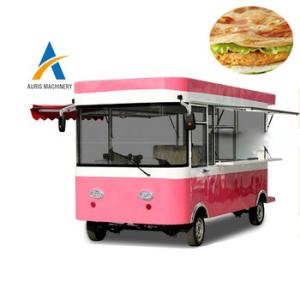 China Electric Food Vending Cart Mobile Ice Cream Cafe Bar Food Trailer Food Cart wholesale