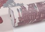 Waterproof Retro Vintage Washable Vinyl Wallpaper For TV Background