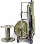 Anti Torsion Outdoor Cable Reel Army Green Color 160-1800 M Capacity