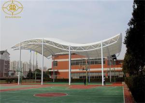 China UV Resistant Membrane Tent Structures PVDF Or PTFE Steel Frame For Basketball Court wholesale