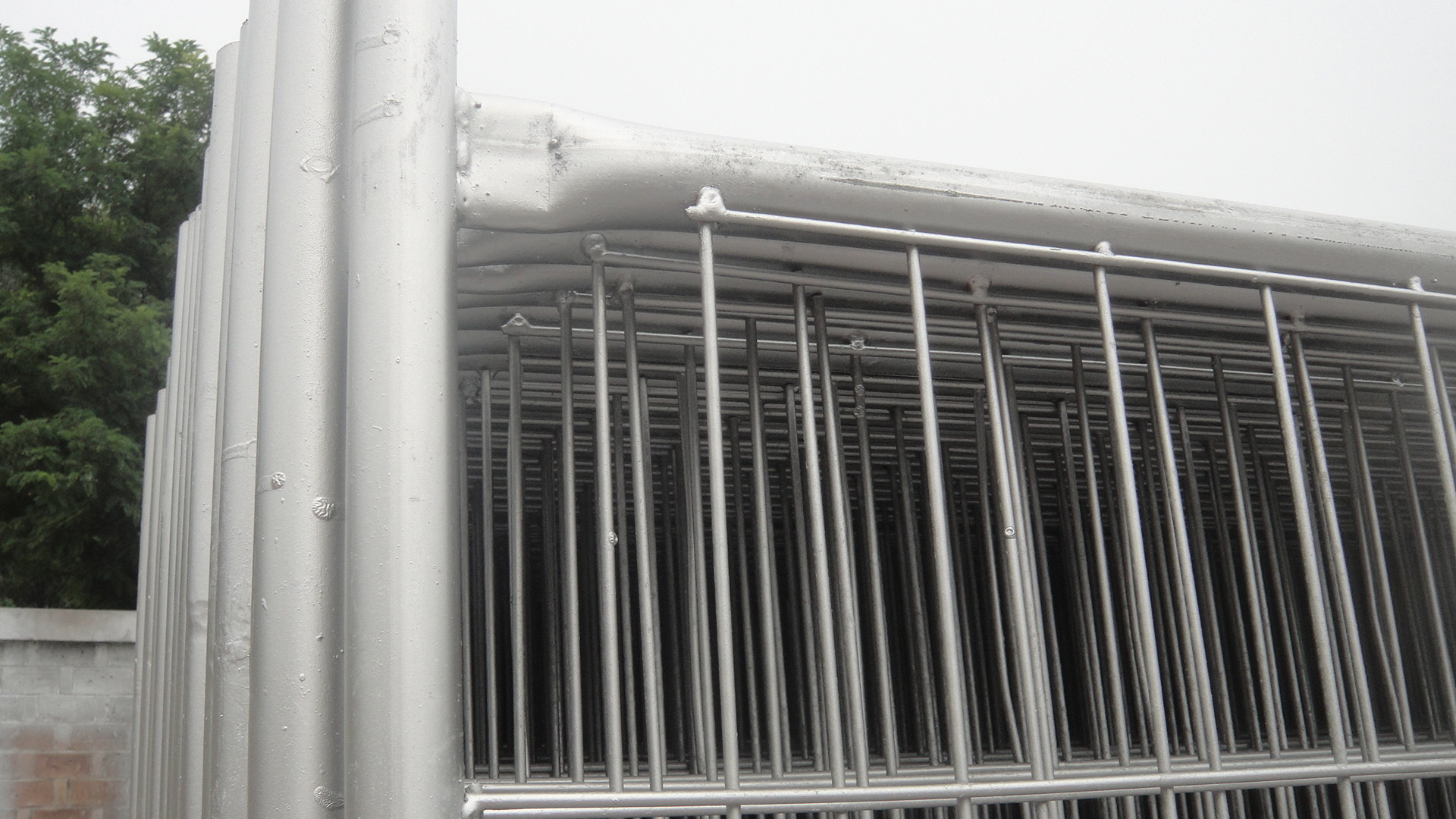 Self Support Galvanized Temporary Fencing primer AS3750.15 marine standard 2.1m*2.9m Mesh 60mm*150mm Dia:4.00mm