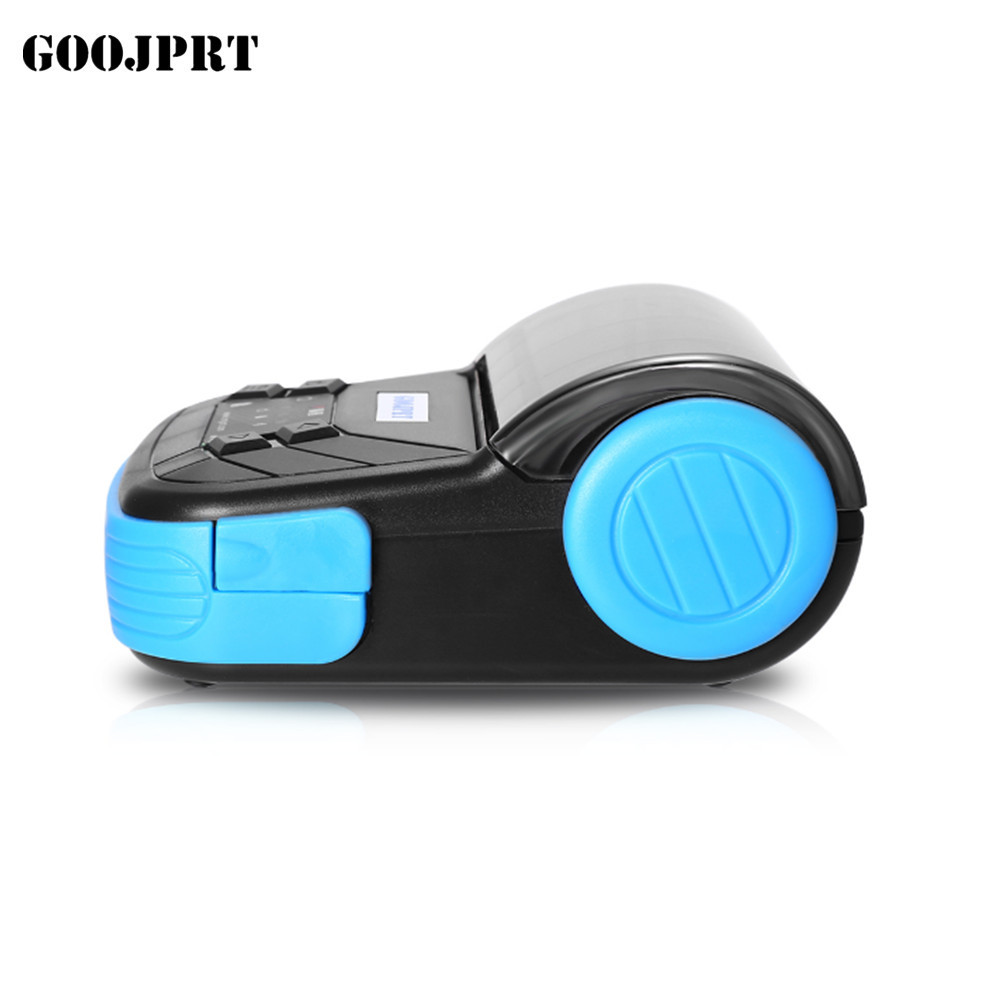 Black Color 3 Inch Wireless Photo Printer Bluetooth / Mini USB Interface Type