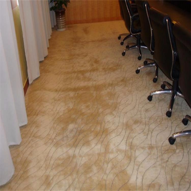 Handmade brown wool wall to wall carpet for commercial