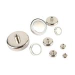 Axial Powerful Fishing Magnets A2 Steel Single Side With Eyebolt