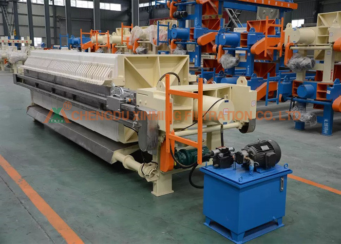 Top Grade Wastewater Filter Press , Automatic Filter Apparatus 30mm Cake Thickness