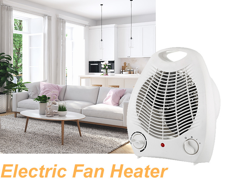 Electric 2000W Winter Mechanical Stand Heater Fan Mini Temperature Control Air Heating Fan Portable