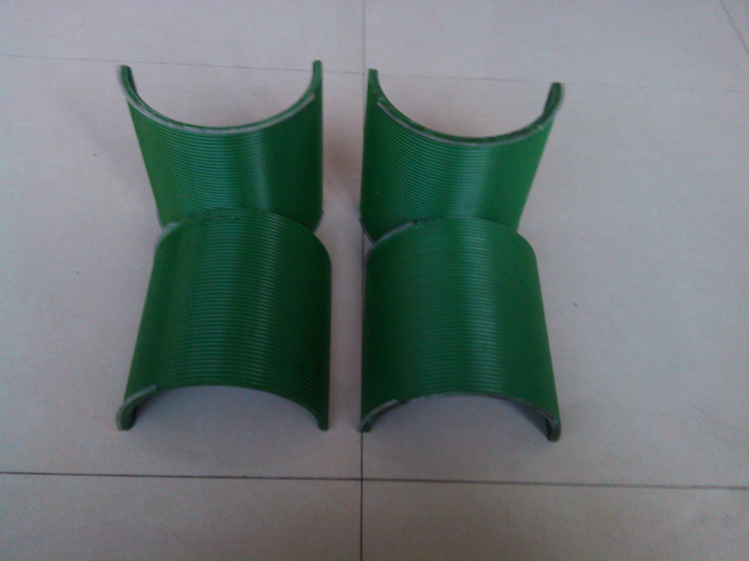 Nylon High Polymer Grooved Drum Sleeves Green Color Multi Layers