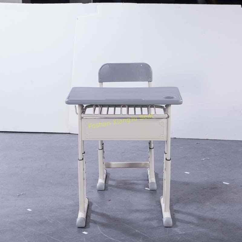 HDPE Steel Adjustable Height Middle School Desk And Chair For Student