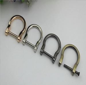 China Bag metal d ring nickel free hanging plating,flexible zinc alloy d ring buckles wholesale