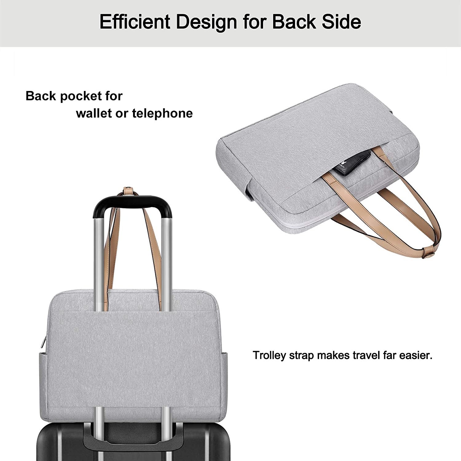 17.3" 17" Leather Custom Laptop Bags Messenger Overnight With Pu Handle Cool