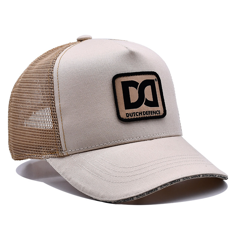 Wholesale Mesh Custom Cotton Trucker Cap 5 Panels Custom printing Patch Embroidery Sandwich Visor Cotton Trucker Hat