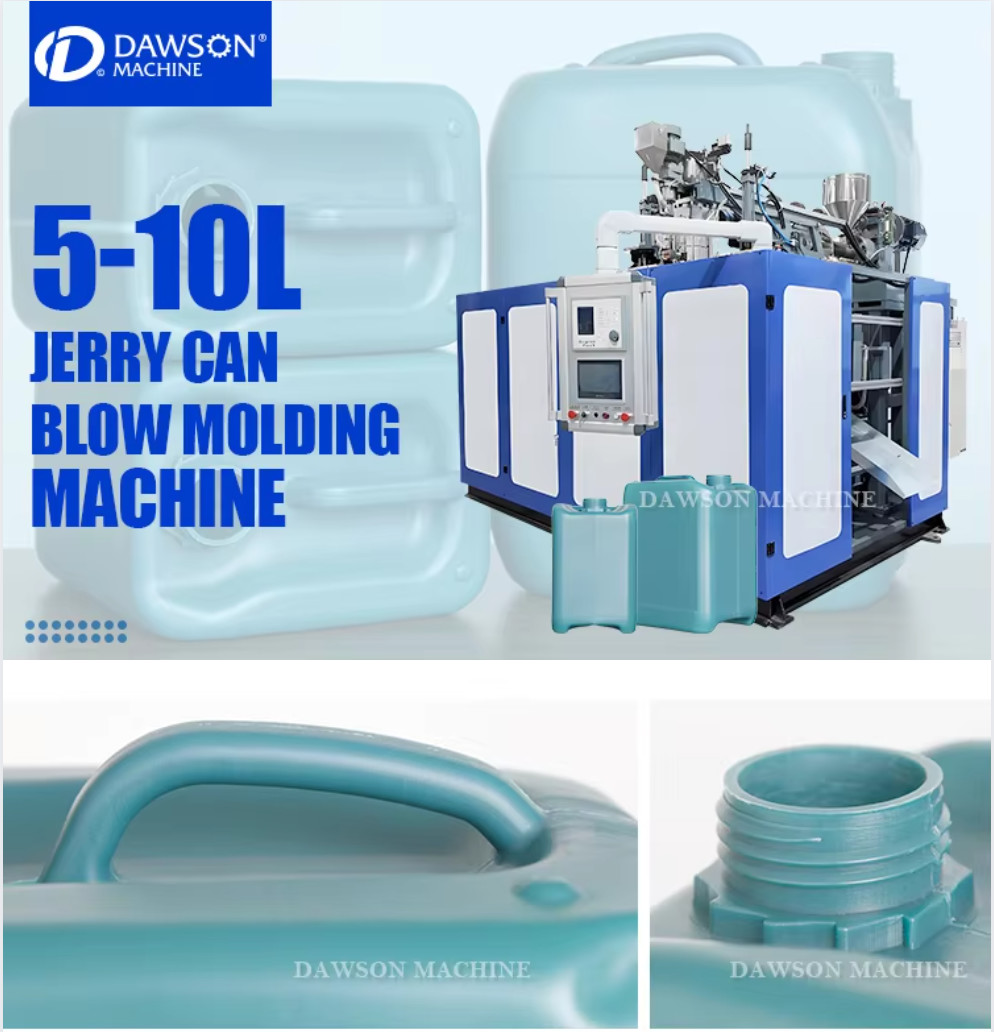 Double Station Double Die Head Plastic HDPE 5L 10L EURO ADBLUE Canister Blow Molding Machine