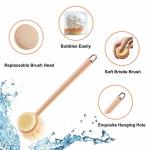 Long Handle Interchangeable Heads Multifunctional Cleaning Body Back Bath Brush