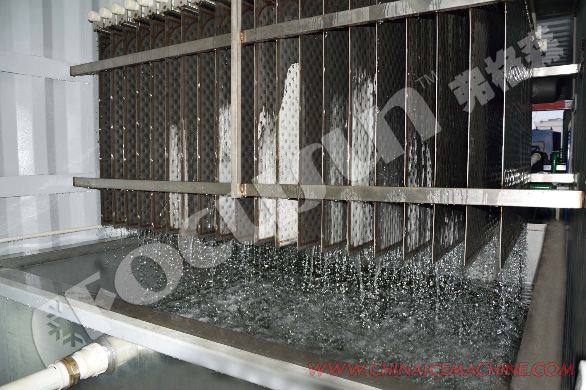 Industrial Concrete Cooling Chilling Machine with Evaporative Cooling Condenser at 380V