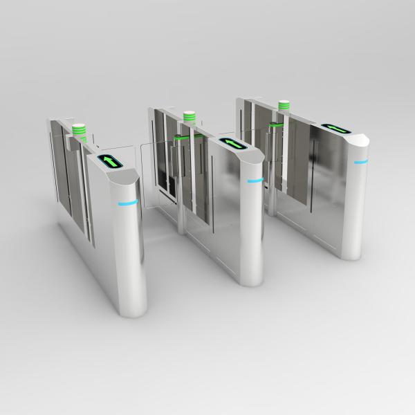China Stylish Slim Glass Security Barriers , Pedestrian Barrier Gate Turnstile wholesale