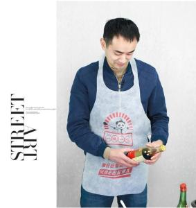 China OEM Adjustable Disposable Non Woven Apron Sleeveless AZO Free wholesale