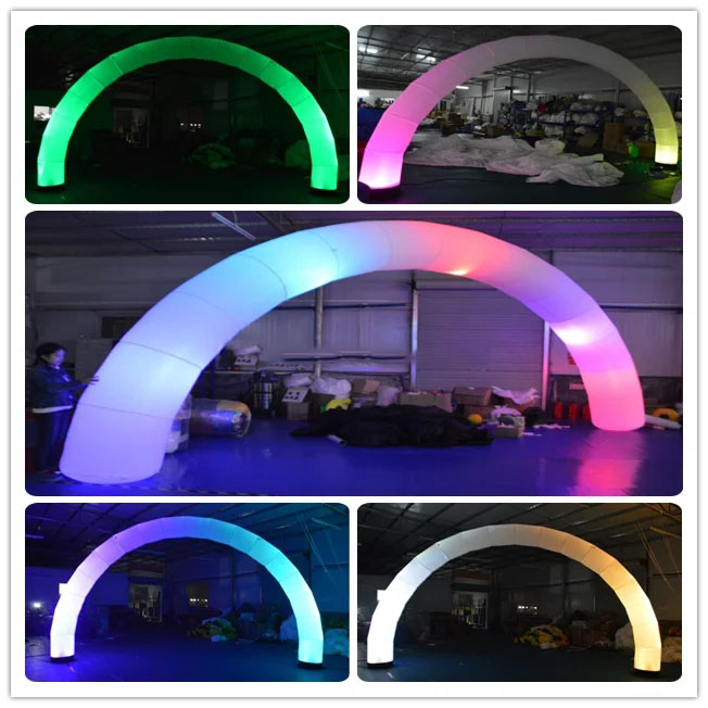 Colorful Advertising Custom Inflatable Entrance Customize Size With Led Light