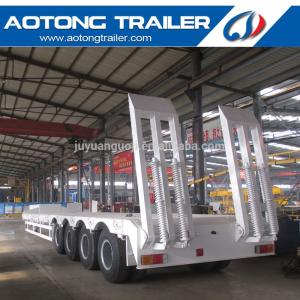Heavy Machine Carrier Low Loader Gooseneck Truck Trailer
