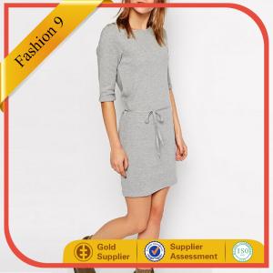 China Textured Jersey Dress with Tie Waist wholesale