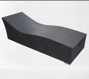 China Luxury outdoor furniture garden pool double chaise lounge chair outdoor waterproof sun loungers rattan---6279 wholesale