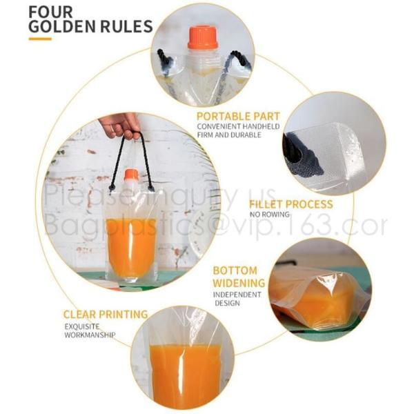 500ml Spouted Bag Laundry Detergent Liquid Pouch Aluminum Foil Spout Pouch,transparent spouted bag liquid water bags pac