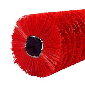 China Snow Cleaning Street Sweeper Brush Road Floor Sweeping Custom Size Red Color wholesale