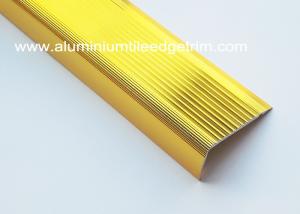 China Heavy Duty Aluminium Anti Non Slip Stair Edge Nosing Right Angle Straight Type wholesale
