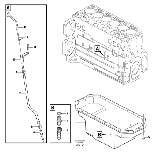 20482730 VOE20482730 Guide Tube Excavator Spare Parts Fitting For Vo-lvo Excavators EC160B