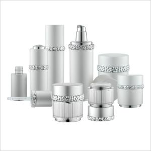 China Personal Care Empty Cream Jars Diamond Cosmetic Packaging 30g 50g wholesale