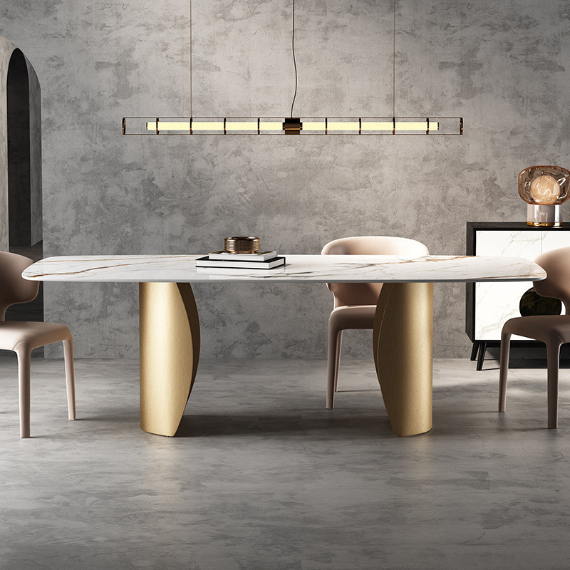 Luxury Marble Square Dining Table, Used For Wedding Invitations