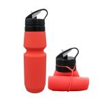 Height 27cm Leakproof Collapsible Drink Bottle 175g Silicone Foldable Water