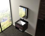 800mm Bathroom Mirror Cabinet Wall Mounted Artificial Marble Countertop