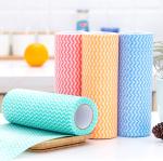 Blue Color Household 35gsm Dish Cloth Disposable 25cm X 30cm