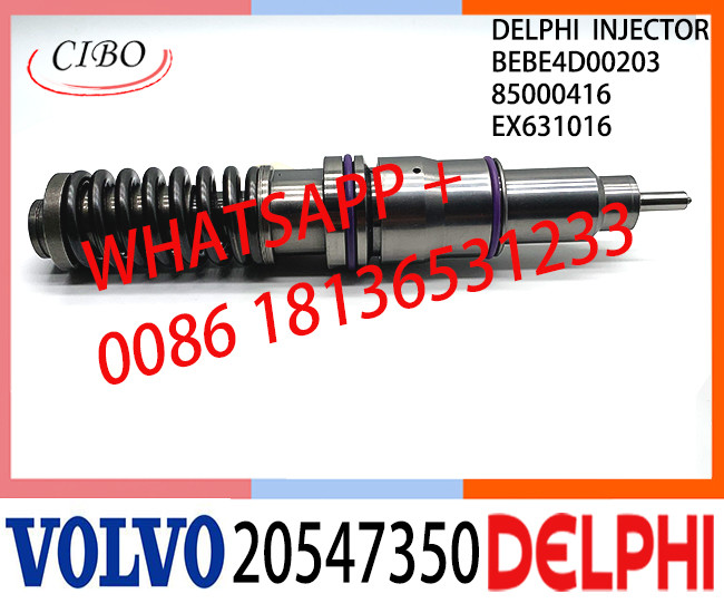 20547350 BEBE4D00203 Common Rail Fuel Diesel Injector BEBE4D00203 20547350 85000416 EX631016 E1 for VOL FH12 TRUCK