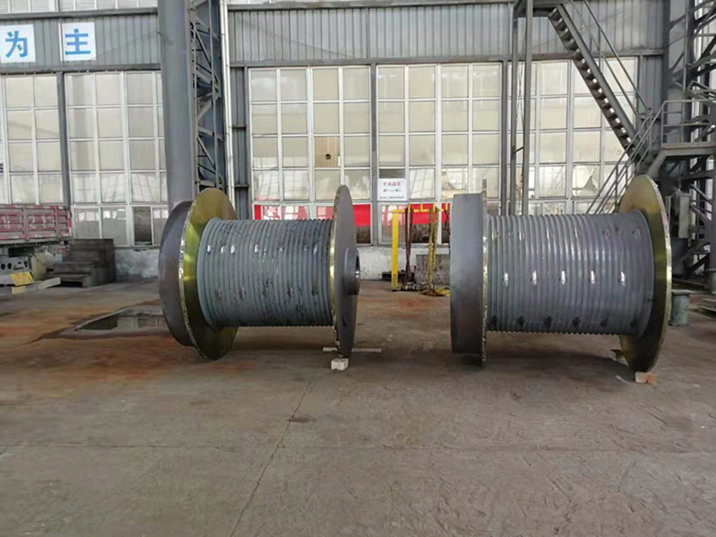 Lbs Alloy Steel Grooved Drum Of Wire Rope Multilayer Winding
